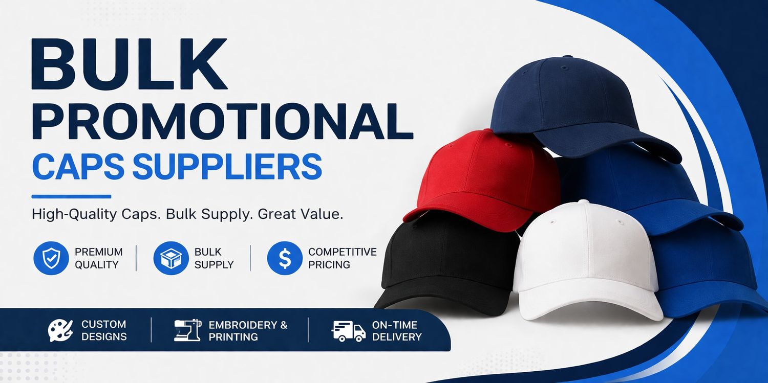 bulk promotional caps in Vapi with custom branding for marketing campaigns in GIDC Vapi