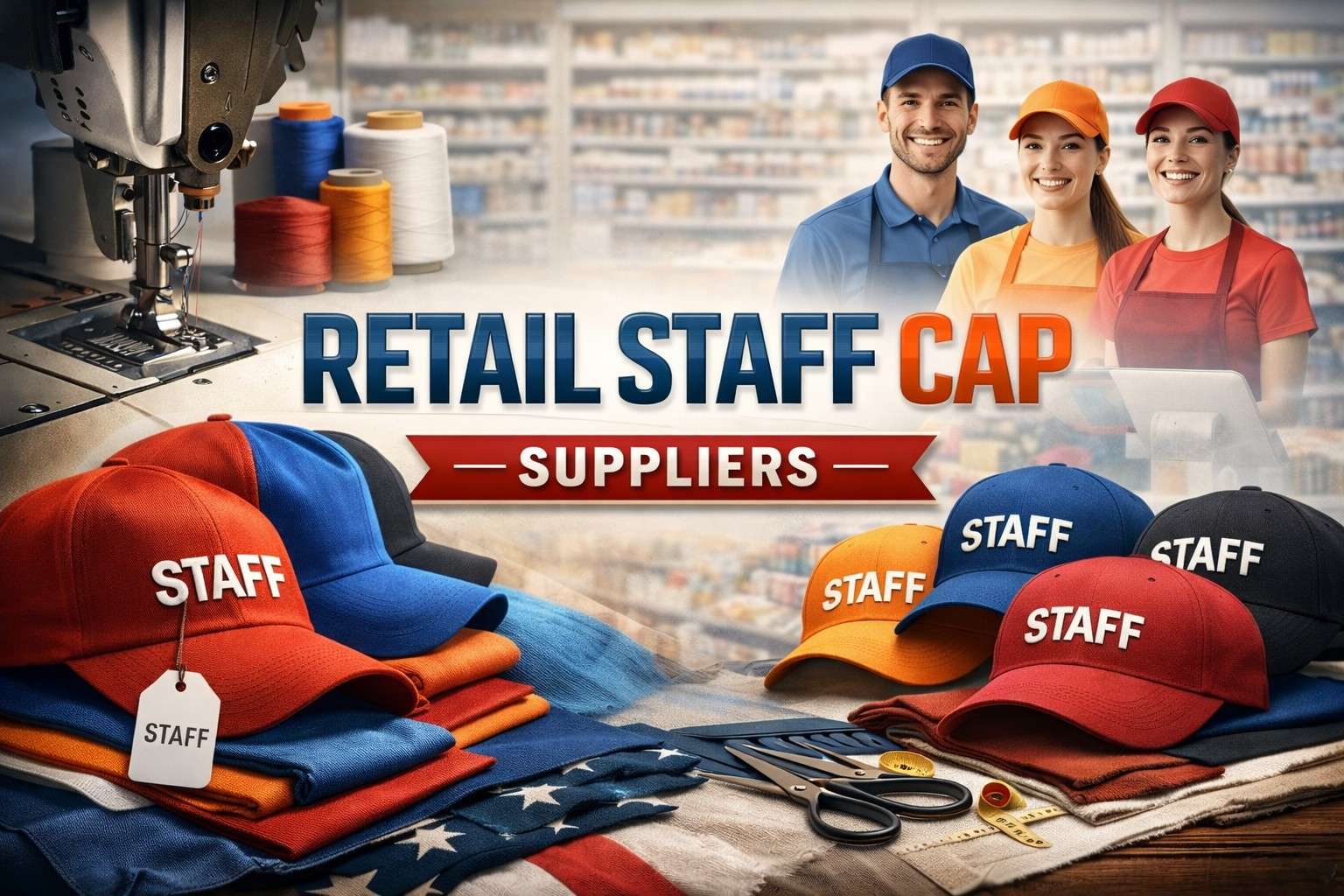 Retail staff caps supplier in Indore | Custom branded caps for retail employees | High-quality retail caps in Central | Uniform caps for retail staff in Pithampur