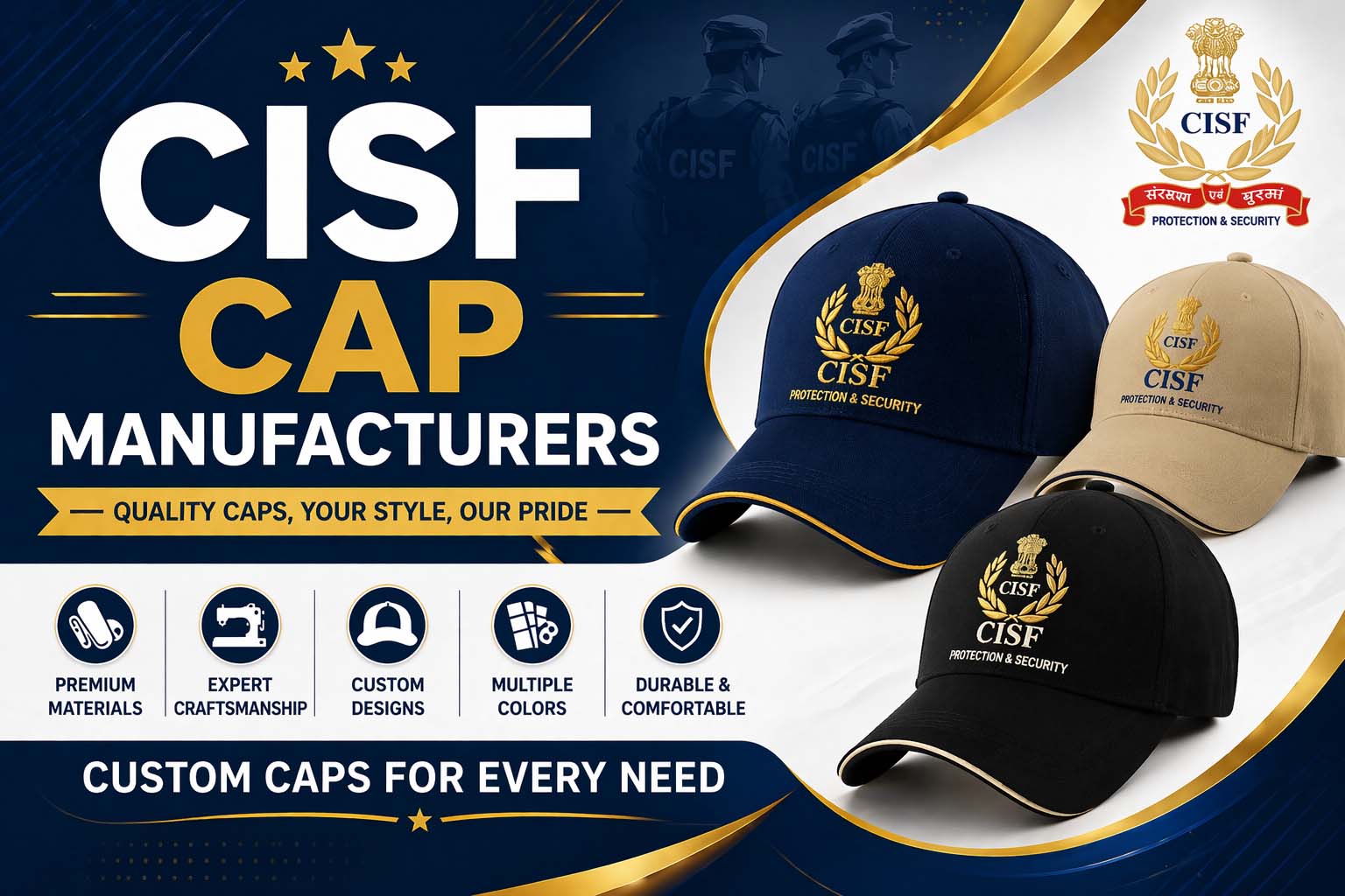 CISF uniform caps manufactured in Imphal for North-East security forces and Takyel institutions