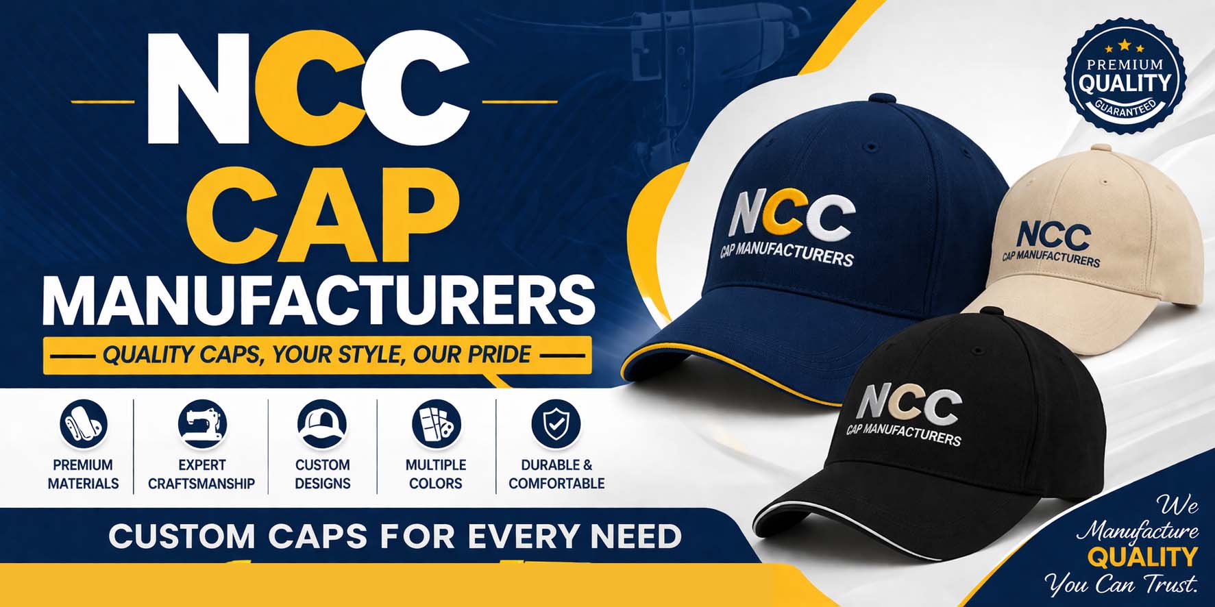 NCC cap manufacturer in UK | High-quality cadet caps supplier | Durable NCC uniform caps in London | Training caps for Manchester