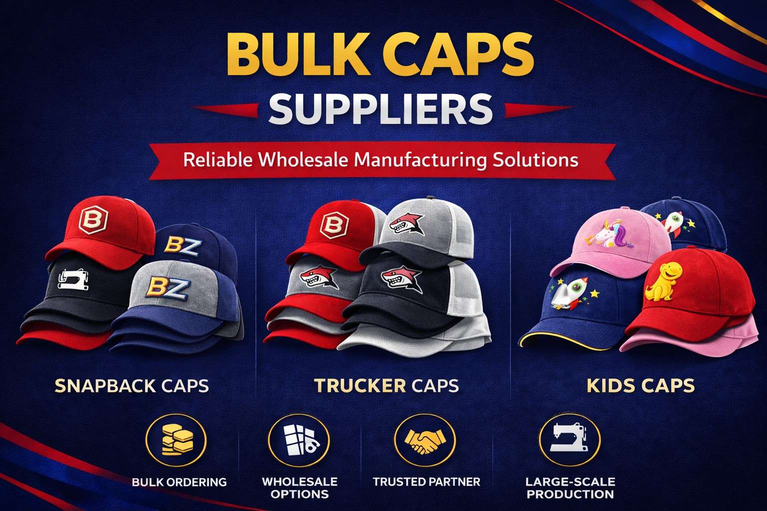 High-Quality Bulk Caps from Anika Cap Manufacturers