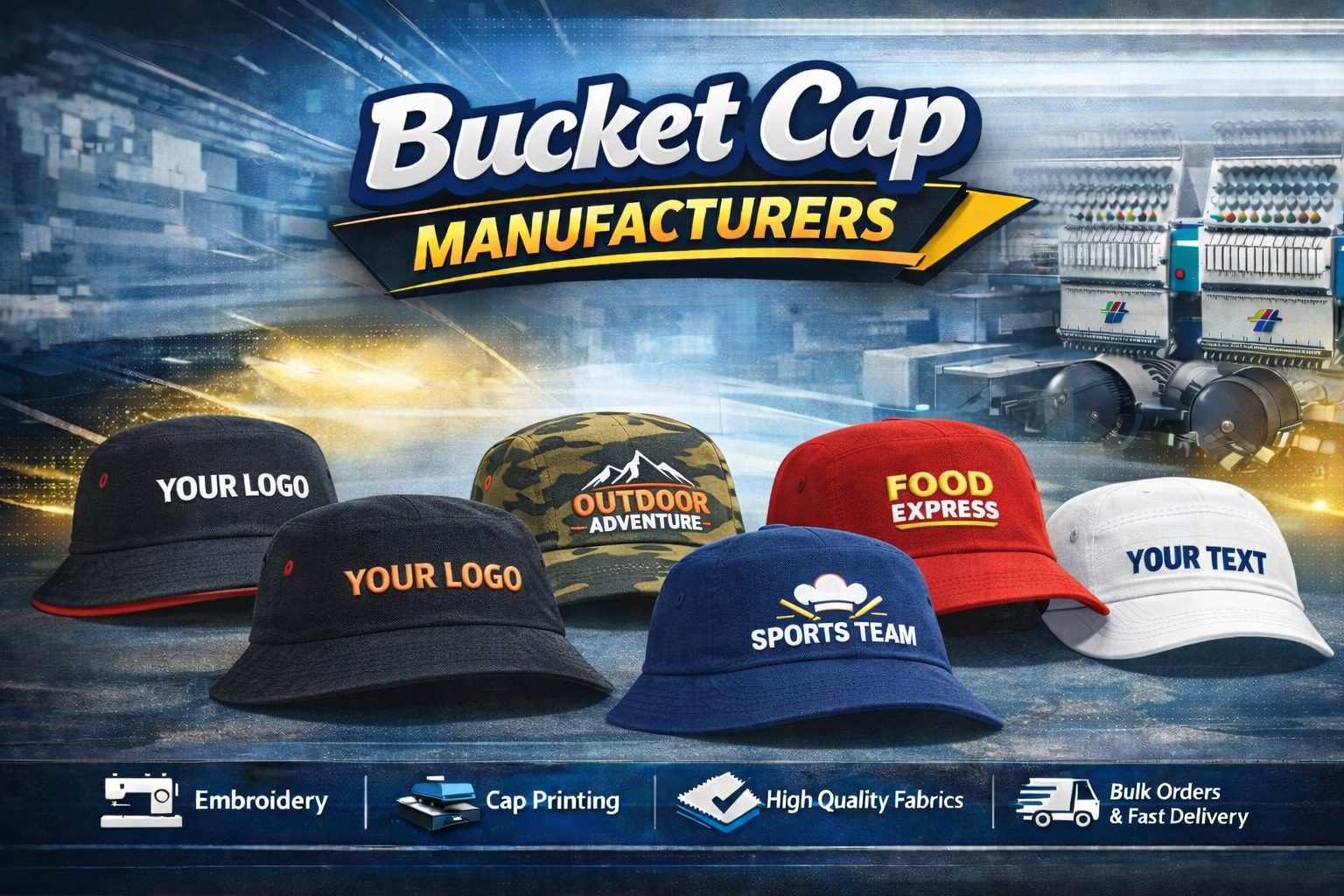 Bucket Cap Manufacturers in Pune by Anika Cap Manufacturers